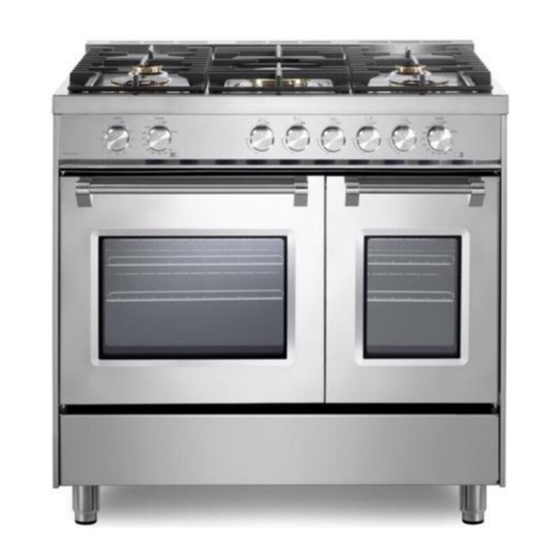 36 inch Ultima Collection Double Oven Gas Range with 5 Brass Burners, 4.1 cu. ft. Oven Total Capacity VUFSGG365DSS