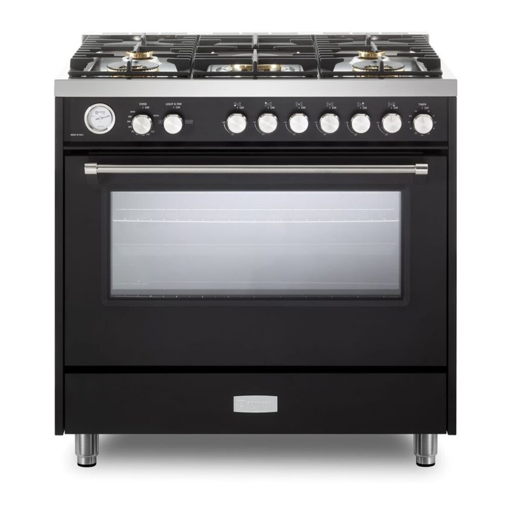 36 inch Ultima Collection Freestanding Gas Range with 5 Sealed SABAF Brass Burners, 5 cu. ft. Oven Capacity, Temperature Gauge VUFSGG365E