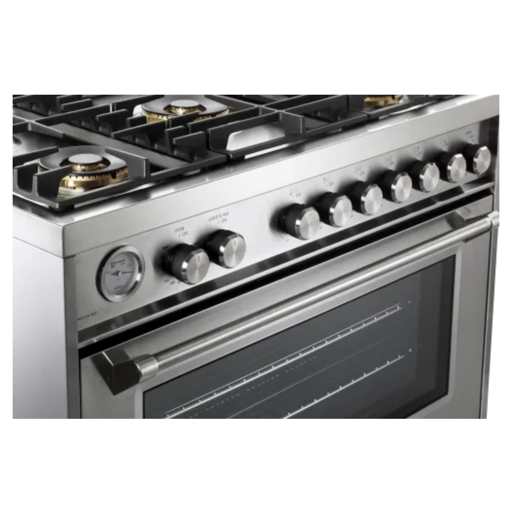 36 inch Ultima Collection Freestanding Gas Range with 5 Sealed SABAF Brass Burners, 5 cu. ft. Oven Capacity, Temperature Gauge VUFSGG365SS