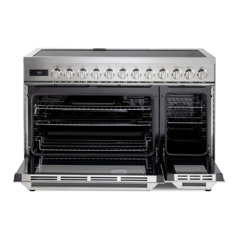 48 inch Ultima Collection Induction Range with 7 Elements, Griddle, 6.5 cu. ft. Total Oven Capacity, Bridge Control, Digital Clock VUFSIE487DSS