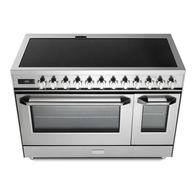 48 inch Ultima Collection Induction Range with 7 Elements, Griddle, 6.5 cu. ft. Total Oven Capacity, Bridge Control, Digital Clock VUFSIE487DSS