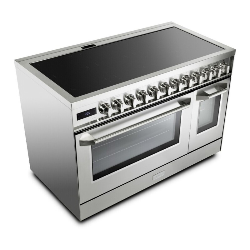48 inch Ultima Collection Induction Range with 7 Elements, Griddle, 6.5 cu. ft. Total Oven Capacity, Bridge Control, Digital Clock VUFSIE487DSS