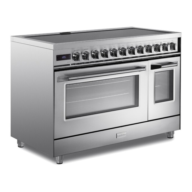 48 inch Ultima Collection Induction Range with 7 Elements, Griddle, 6.5 cu. ft. Total Oven Capacity, Bridge Control, Digital Clock VUFSIE487DSS