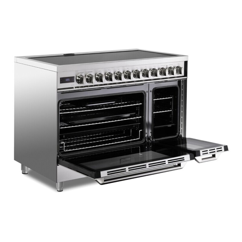 48 inch Ultima Collection Induction Range with 7 Elements, Griddle, 6.5 cu. ft. Total Oven Capacity, Bridge Control, Digital Clock VUFSIE487DSS