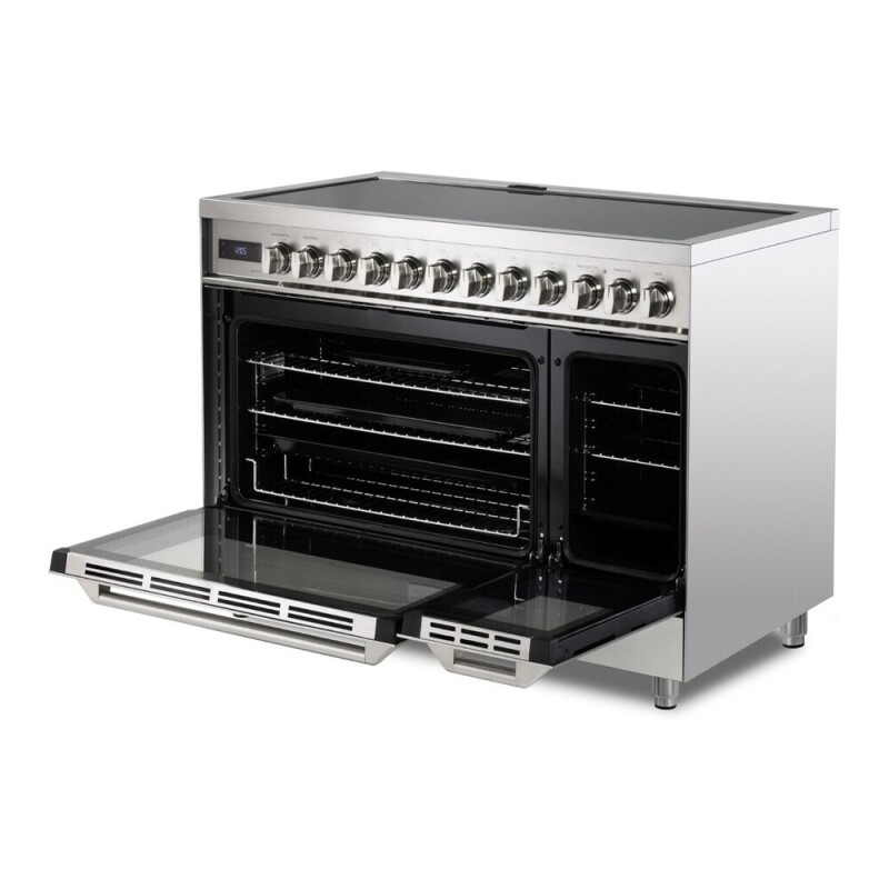 48 inch Ultima Collection Induction Range with 7 Elements, Griddle, 6.5 cu. ft. Total Oven Capacity, Bridge Control, Digital Clock VUFSIE487DSS