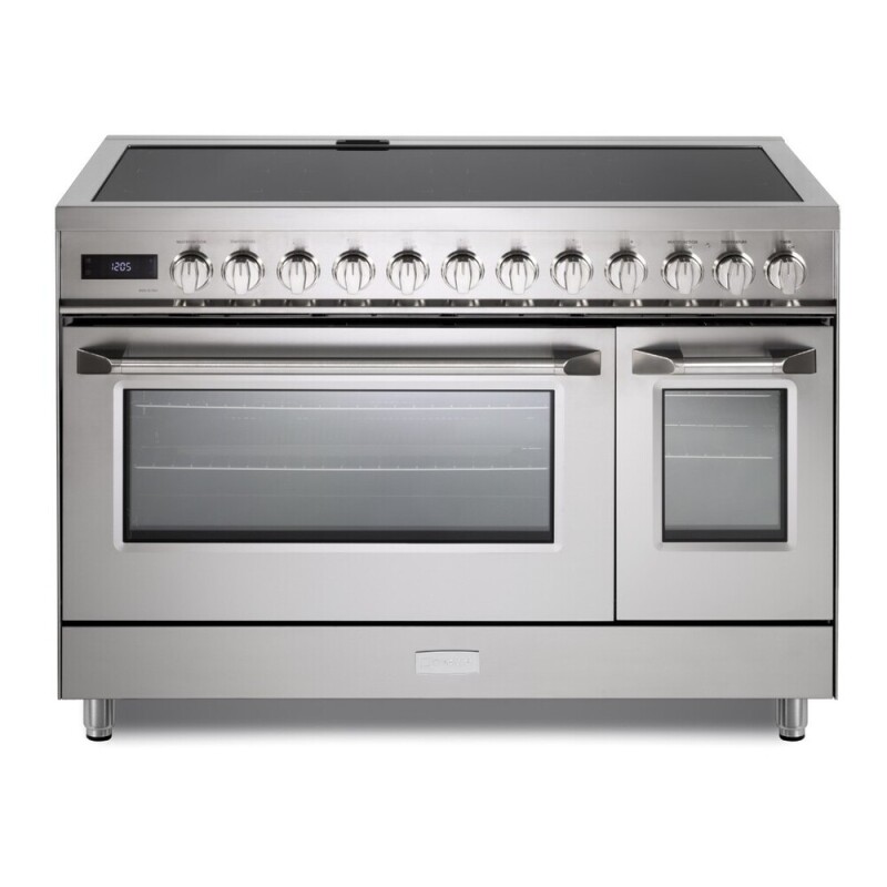 48 inch Ultima Collection Induction Range with 7 Elements, Griddle, 6.5 cu. ft. Total Oven Capacity, Bridge Control, Digital Clock VUFSIE487DSS