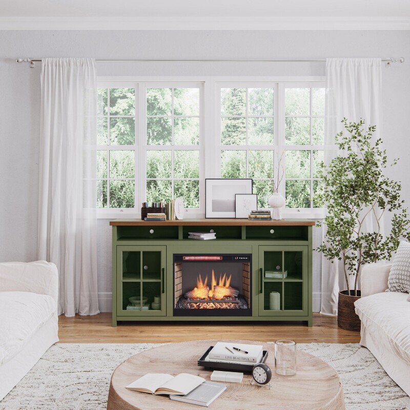 Vineyard 74" Fireplace Console VY5110SFL