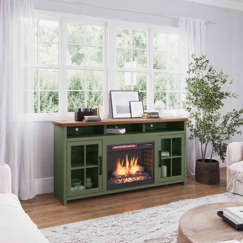 Vineyard 74" Fireplace Console VY5110SFL
