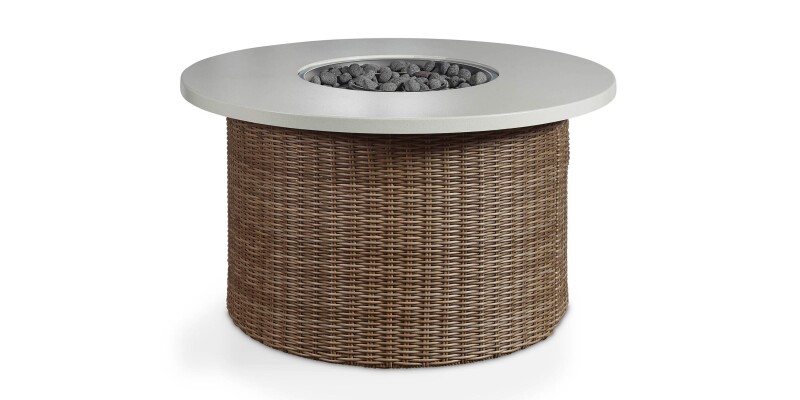 Huntington Outdoor Round Fire Table W003RDFTNLAVTMB
