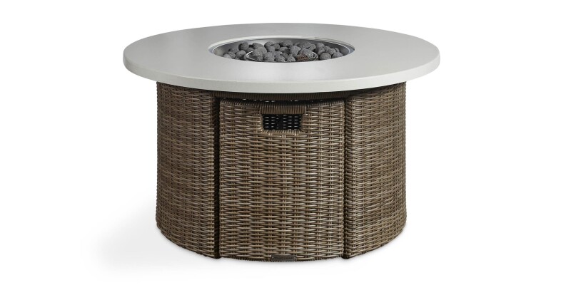 Huntington Outdoor Round Fire Table W003RDFTRLAVTMB