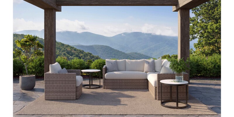 Ashford Outdoor L-Shaped Sectional W017LSECT3HO11031LOUNGE