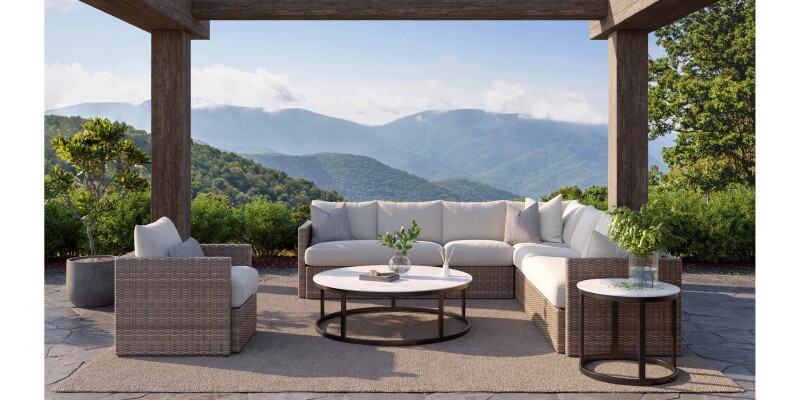 Ashford Outdoor L-Shaped Sectional W017LSECT5HO11022PREMIER