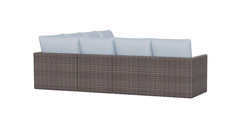 Ashford Outdoor L-Shaped Sectional W017LSECT5HO11545LOUNGE
