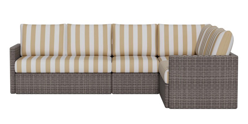 Ashford Outdoor L-Shaped Sectional W017LSECTHO11022LOUNGE