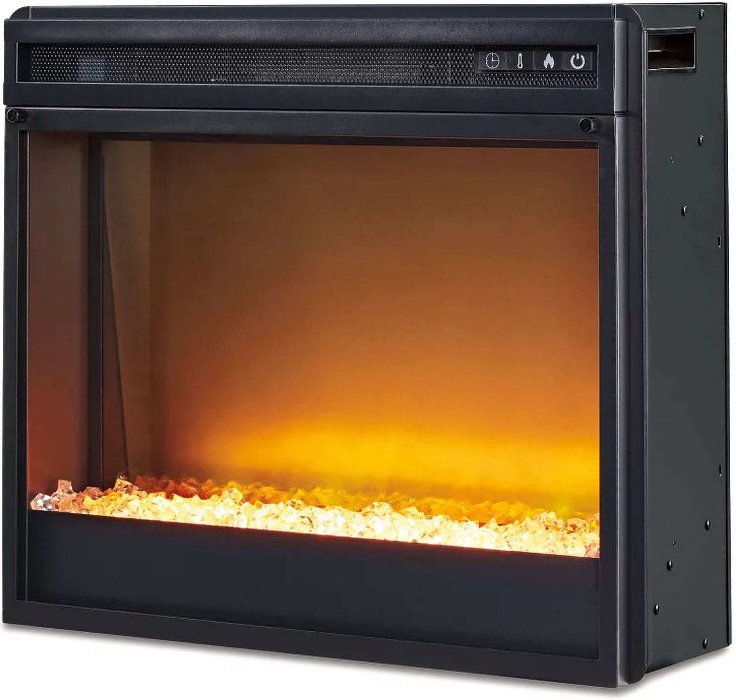 Entertainment Accessories Fireplace Insert Glass/Stone W10002
