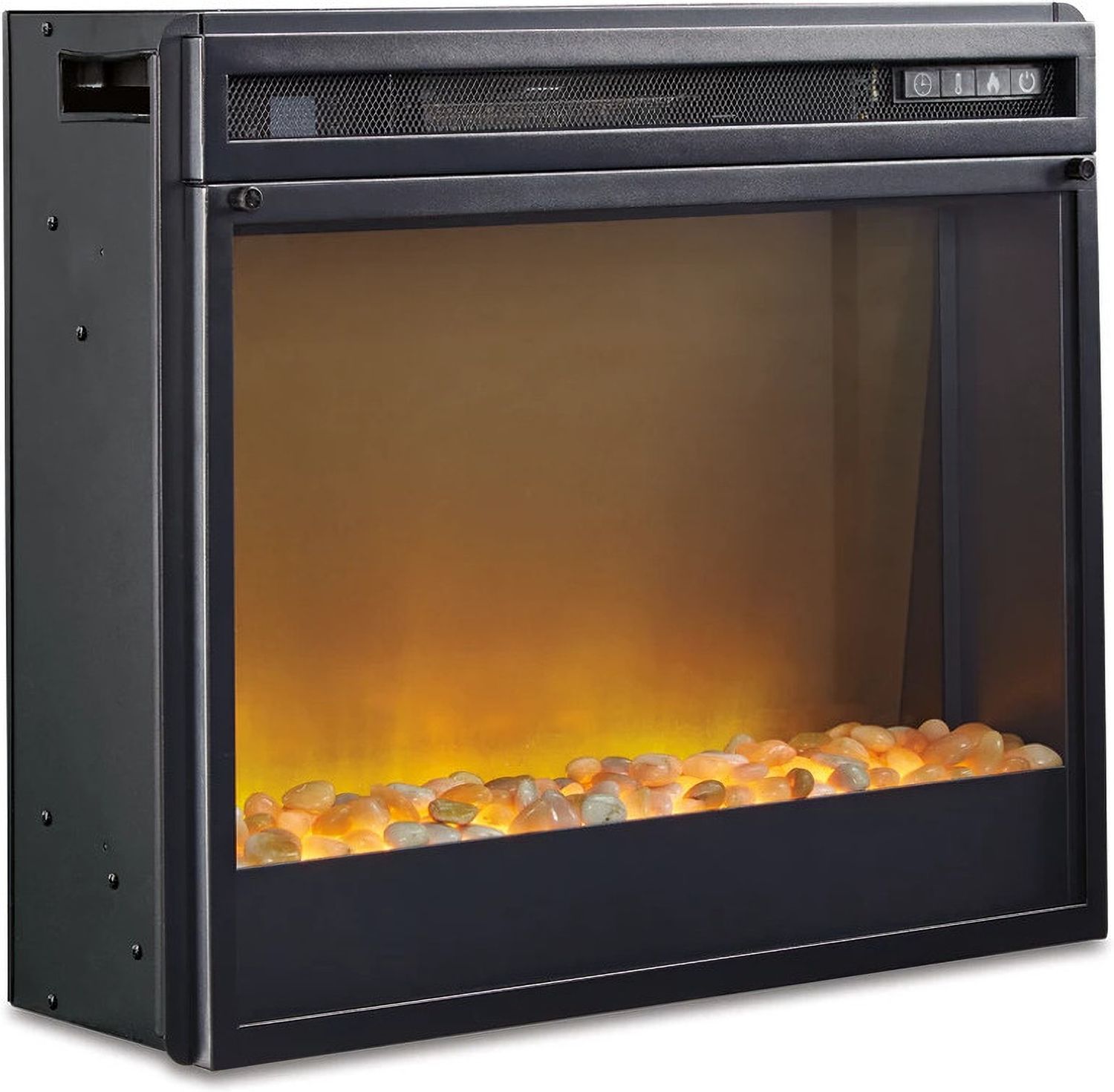 Entertainment Accessories Fireplace Insert Glass/Stone W10002