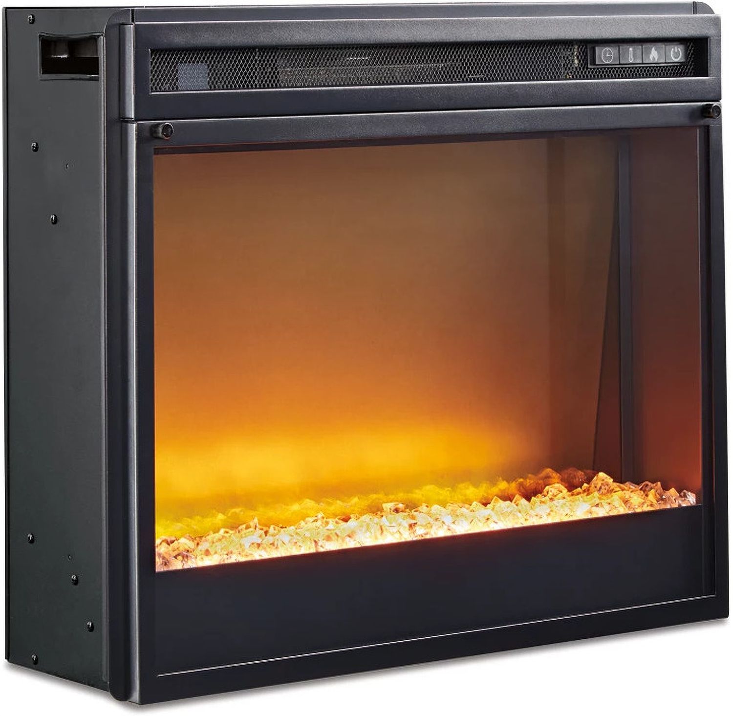 Entertainment Accessories Fireplace Insert Glass/Stone W10002