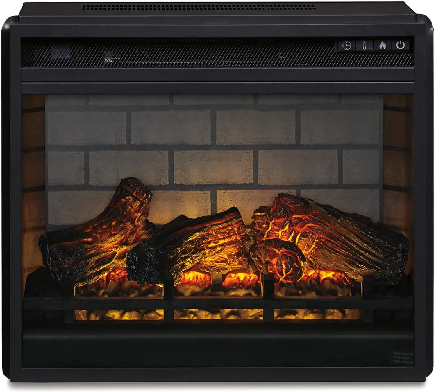 Black Infrared Fireplace Insert W100101
