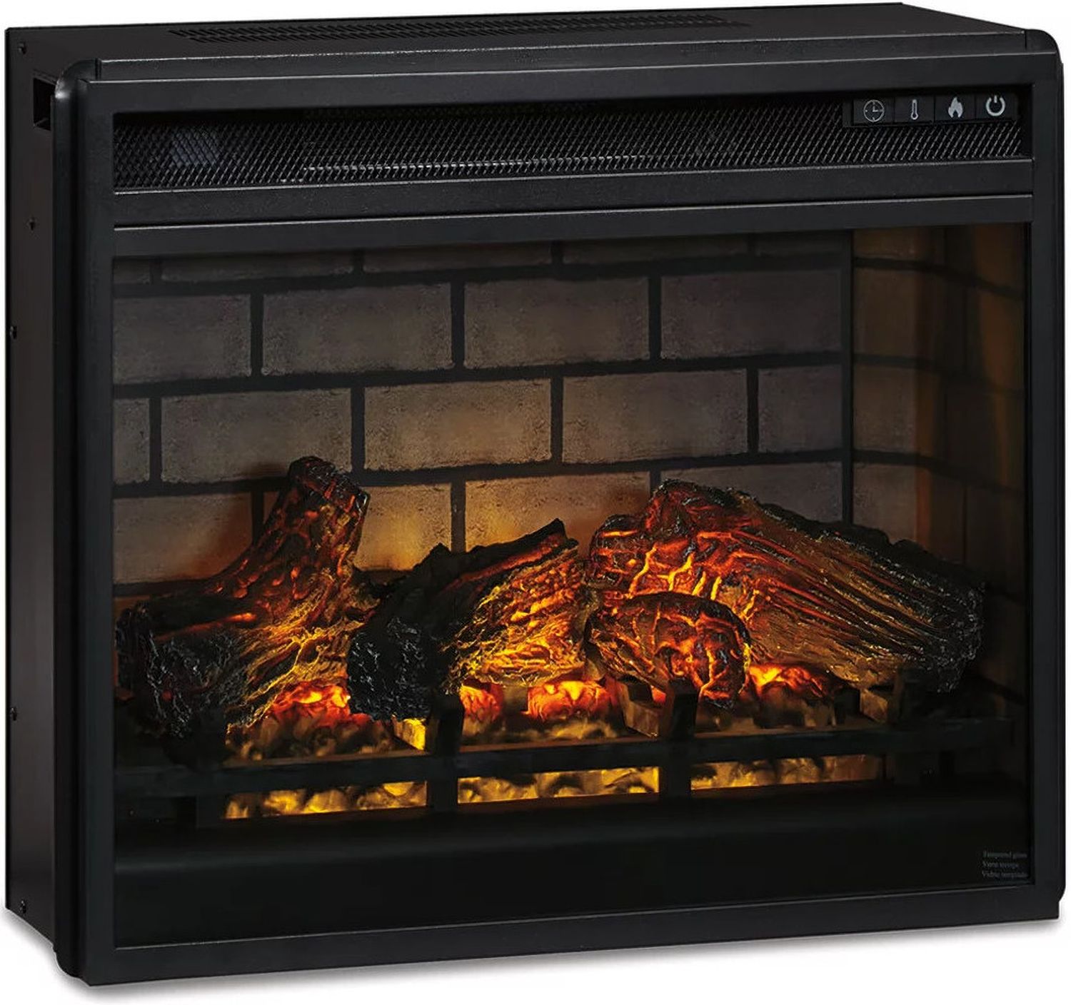 Black Infrared Fireplace Insert W100101