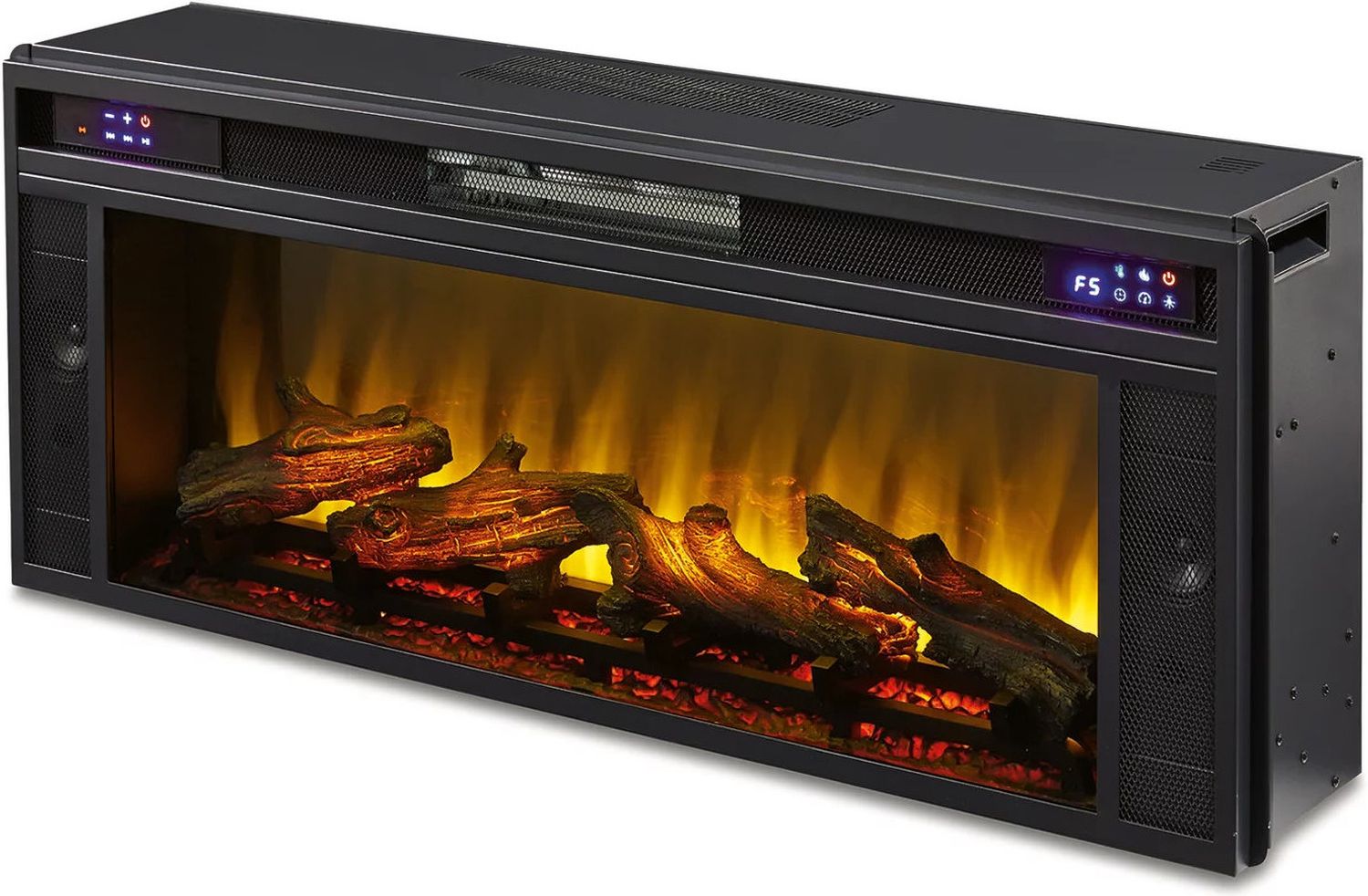 Entertainment Accessories Black Fireplace Insert W10012