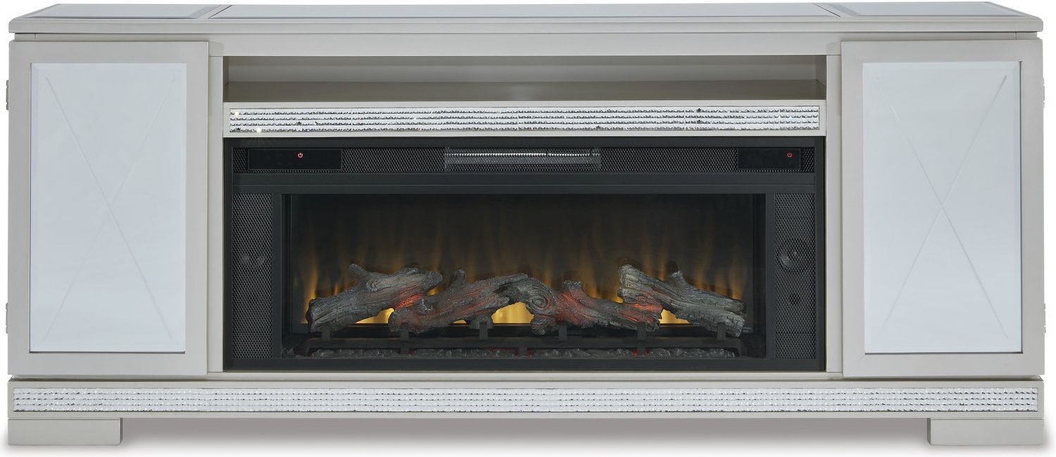 Entertainment Accessories Black Fireplace Insert W10012