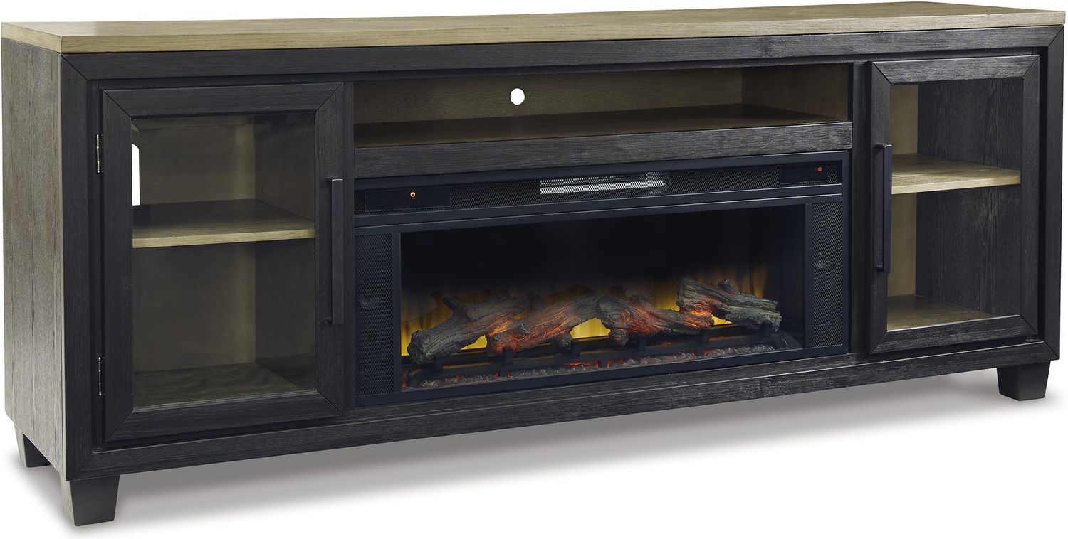 Entertainment Accessories Black Fireplace Insert W10012