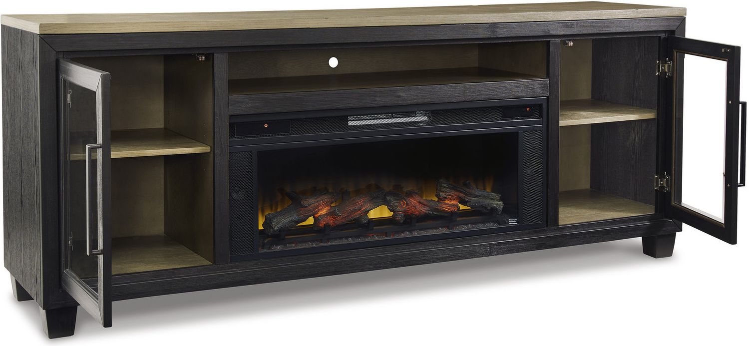Entertainment Accessories Black Fireplace Insert W10012