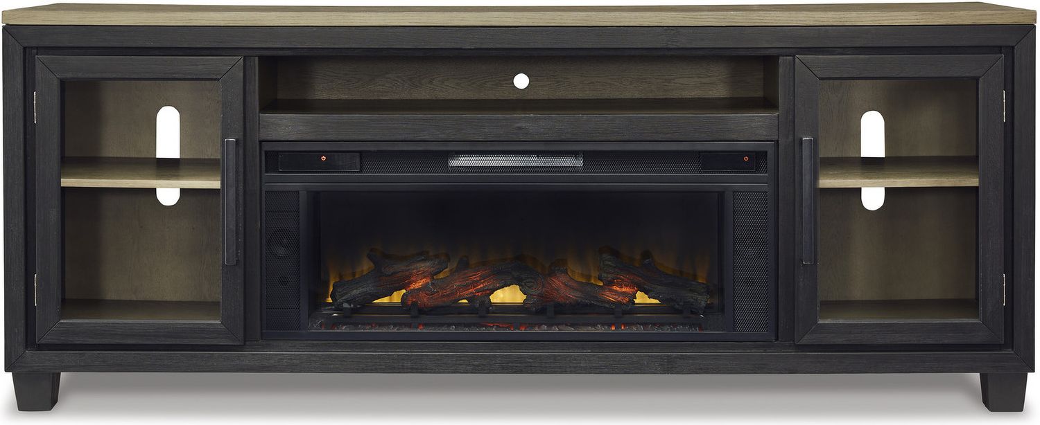 Entertainment Accessories Black Fireplace Insert W10012