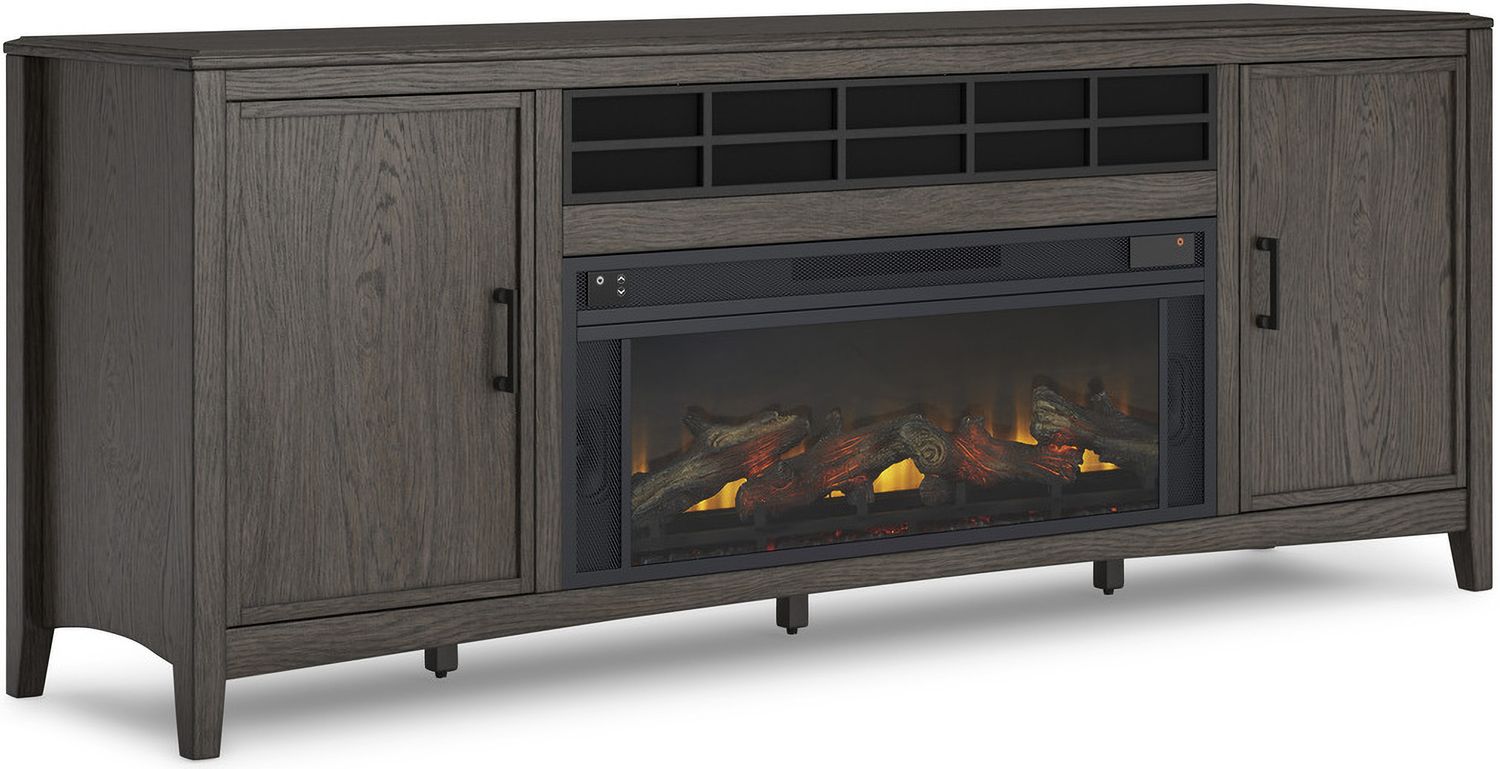 Entertainment Accessories Black Fireplace Insert W10012