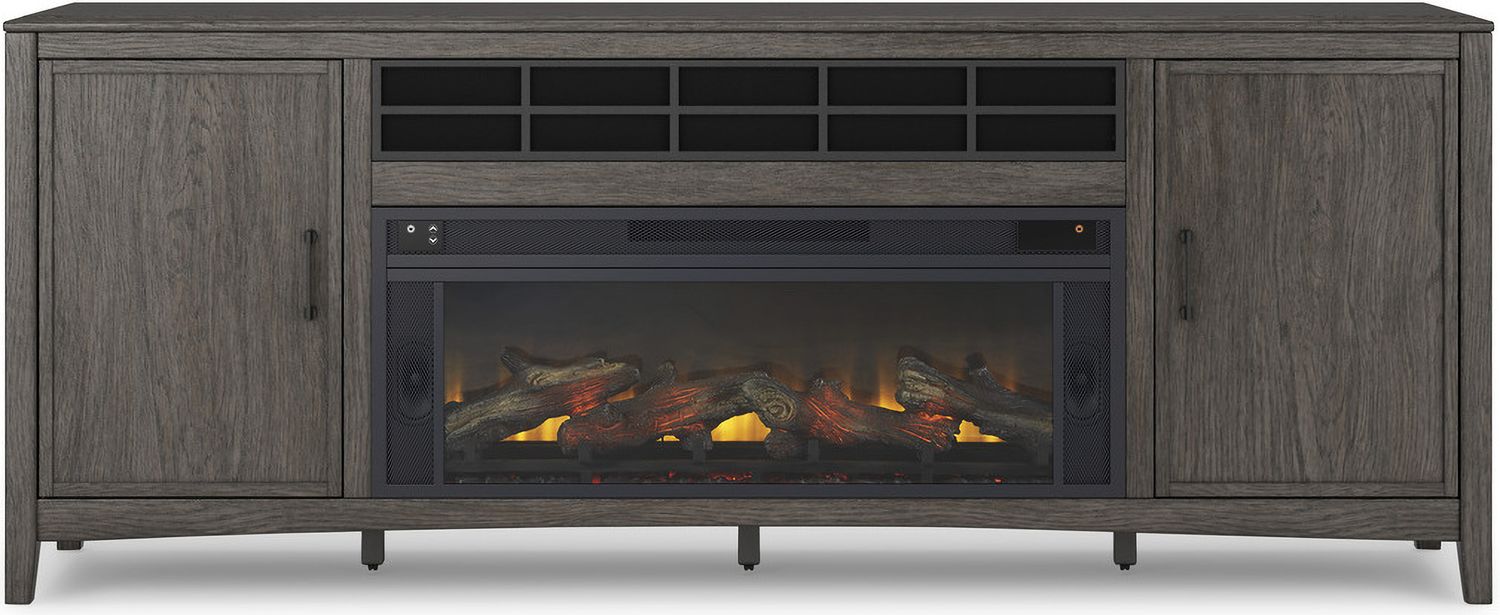 Entertainment Accessories Black Fireplace Insert W10012