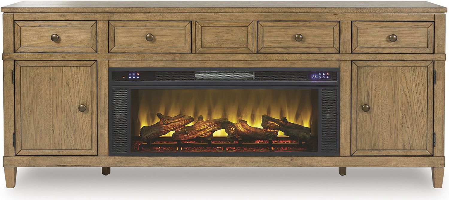 Entertainment Accessories Black Fireplace Insert W10012