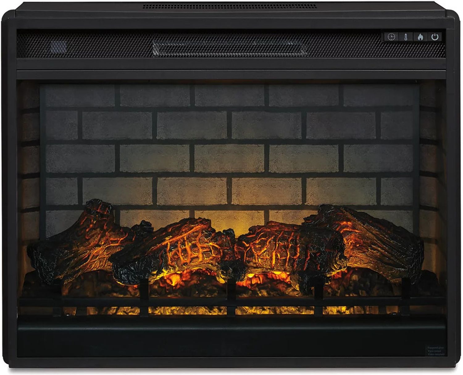 Black Electric Infrared Fireplace Insert W100121