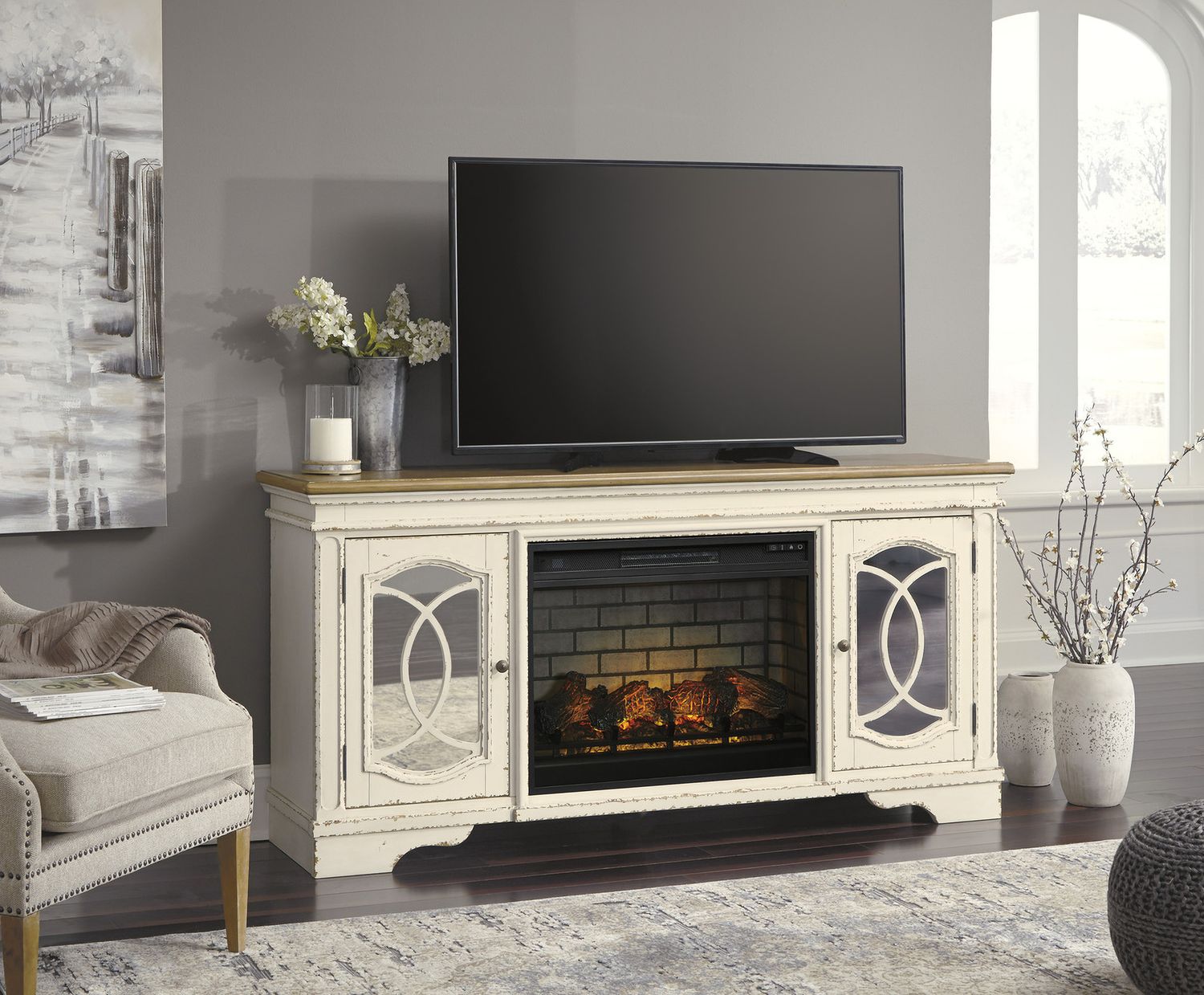 Black Electric Infrared Fireplace Insert W100121