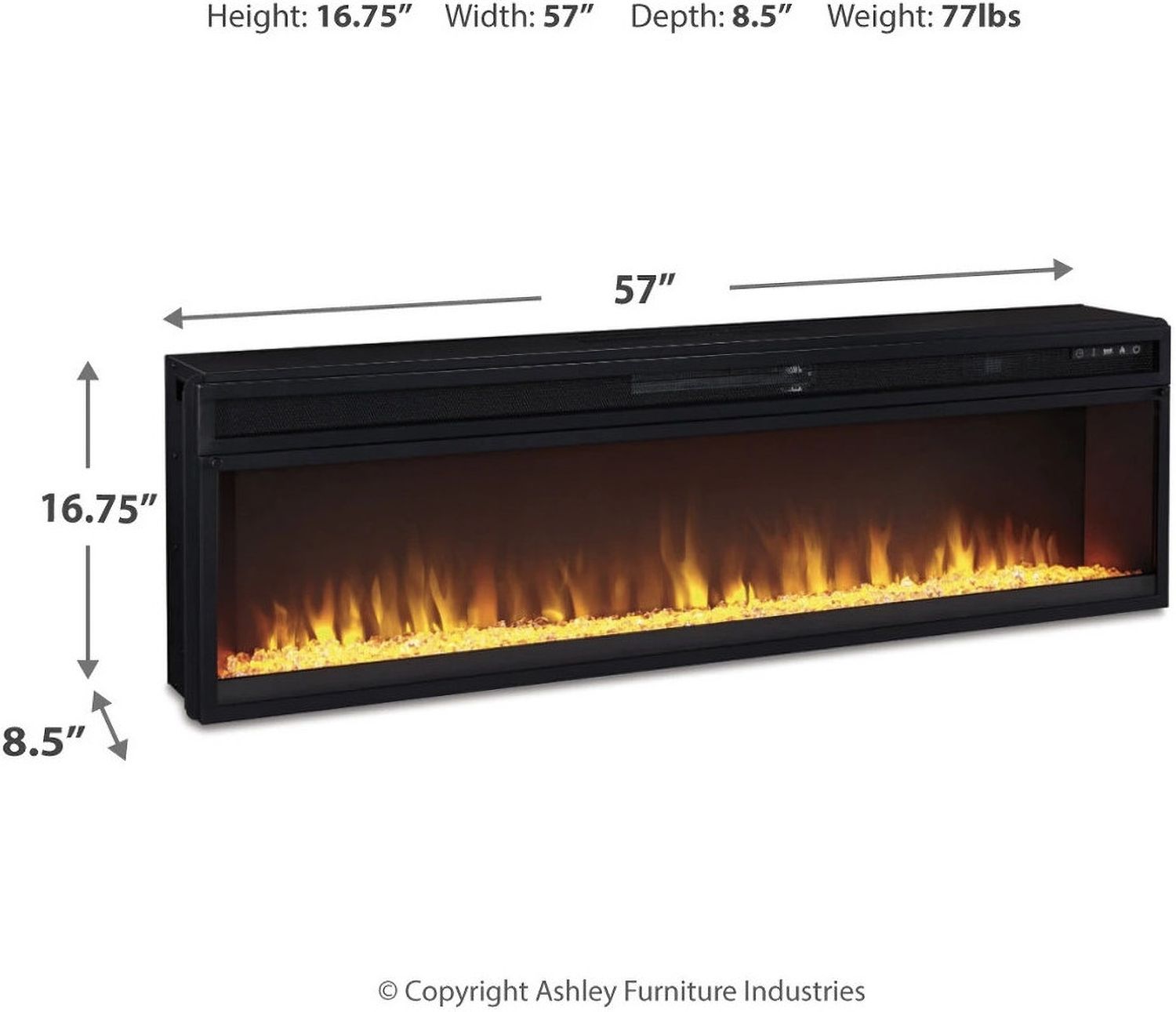 Wide Fireplace Insert W10022