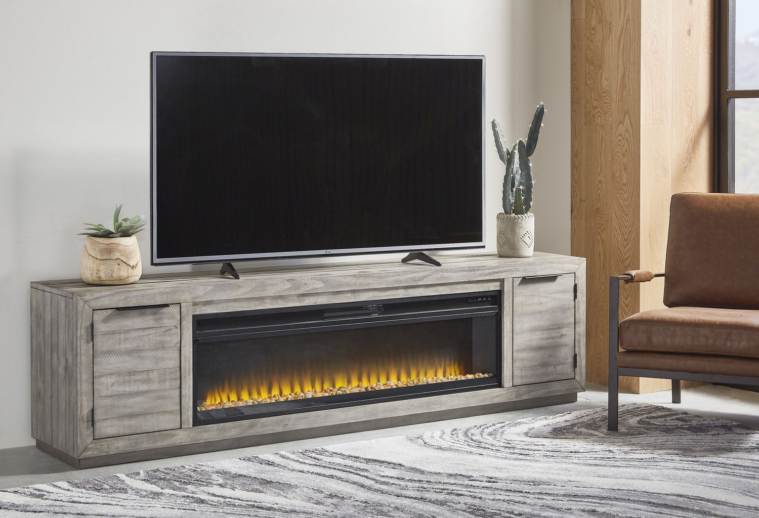 Wide Fireplace Insert W10022