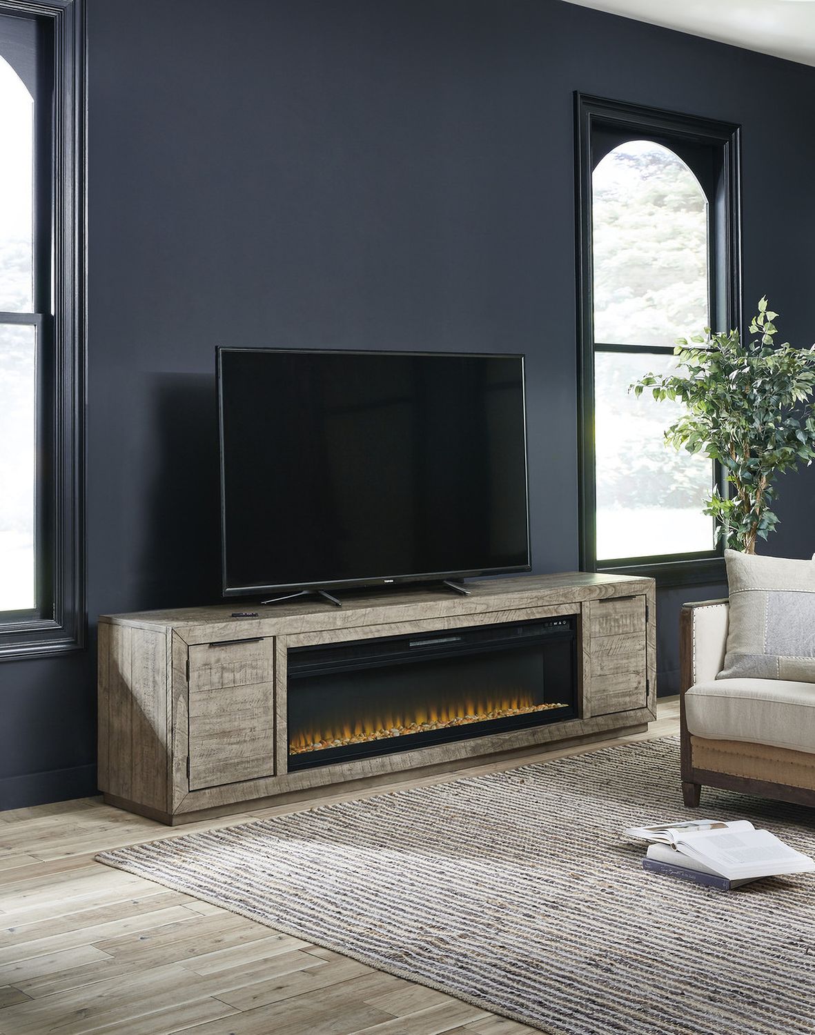 Wide Fireplace Insert W10022
