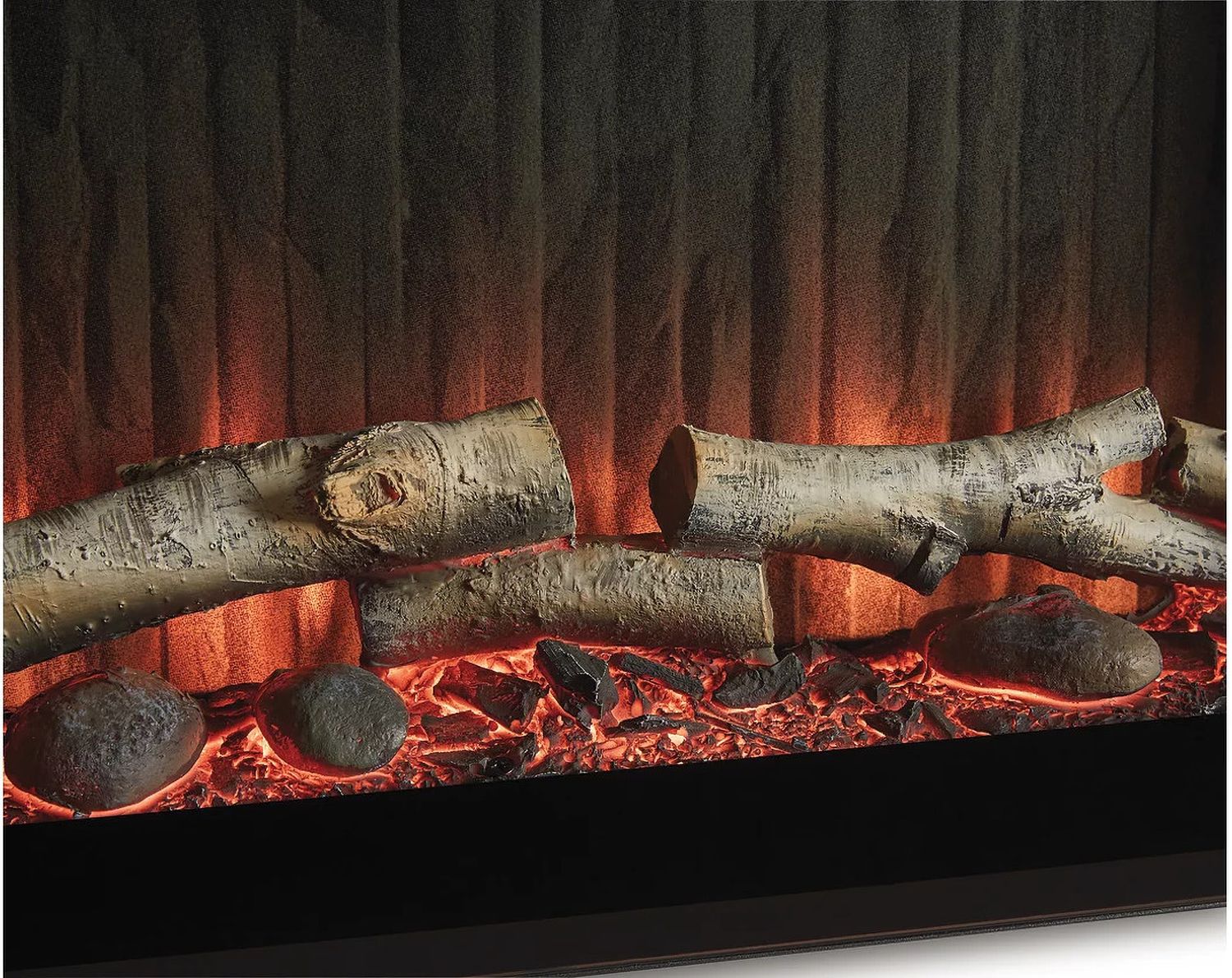 Entertainment Accessories Fireplace Insert In Black W100703