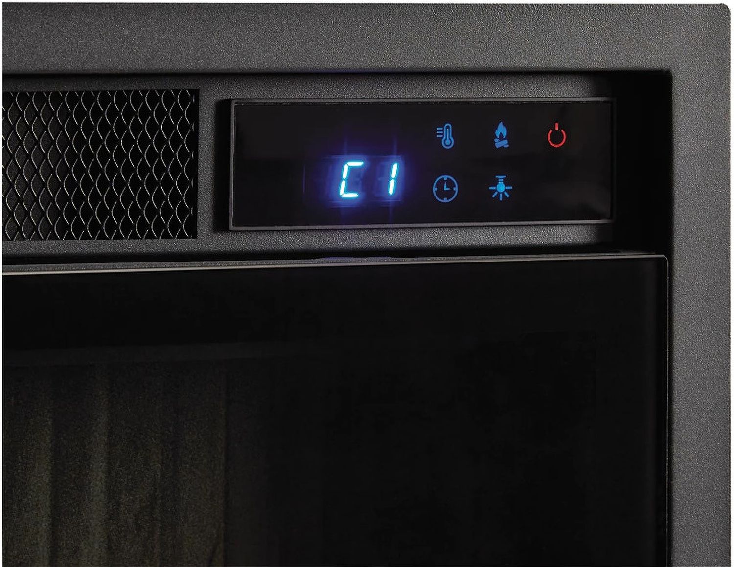 Entertainment Accessories Fireplace Insert In Black W100703
