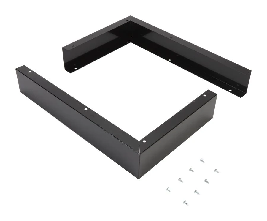 3" X 17 1/4" X 11" Microwave Side Panel Kit with (2) black filler panels, mounting hardware, and instructions W10164739