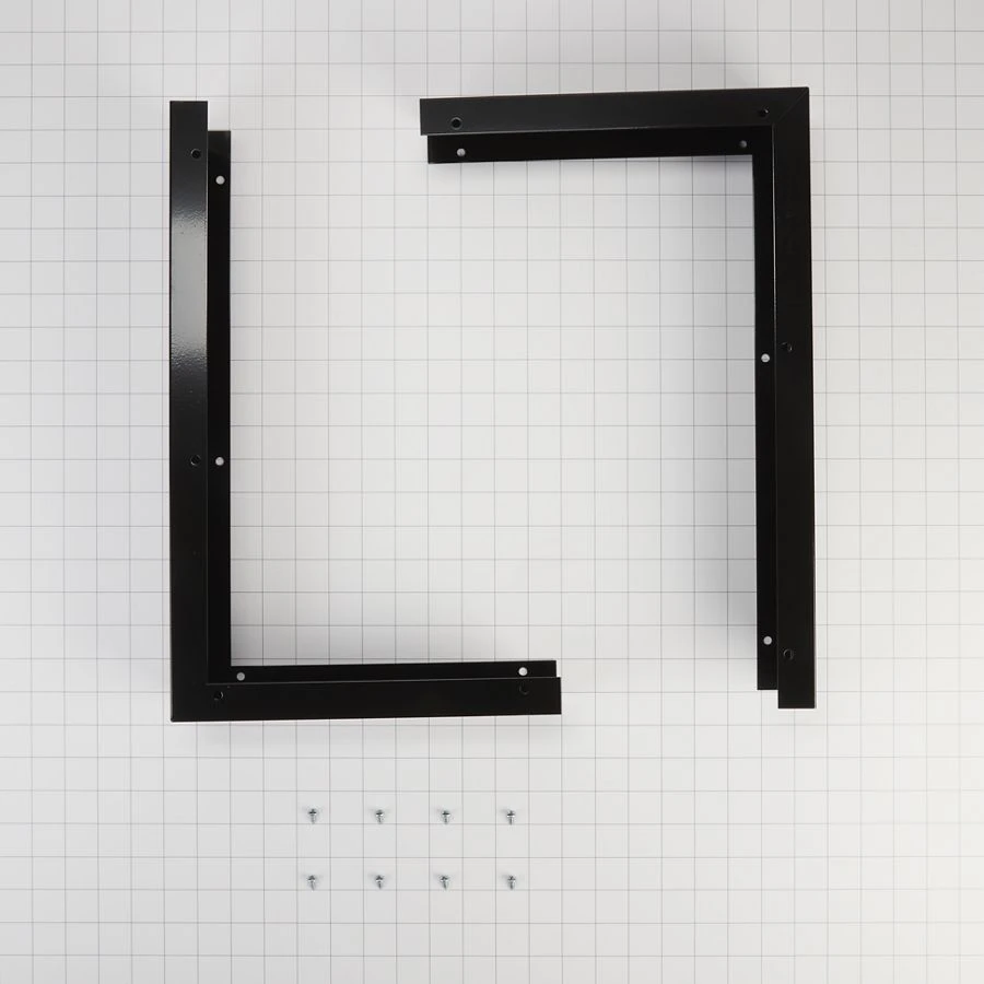 3" X 17 1/4" X 11" Microwave Side Panel Kit with (2) black filler panels, mounting hardware, and instructions W10164739