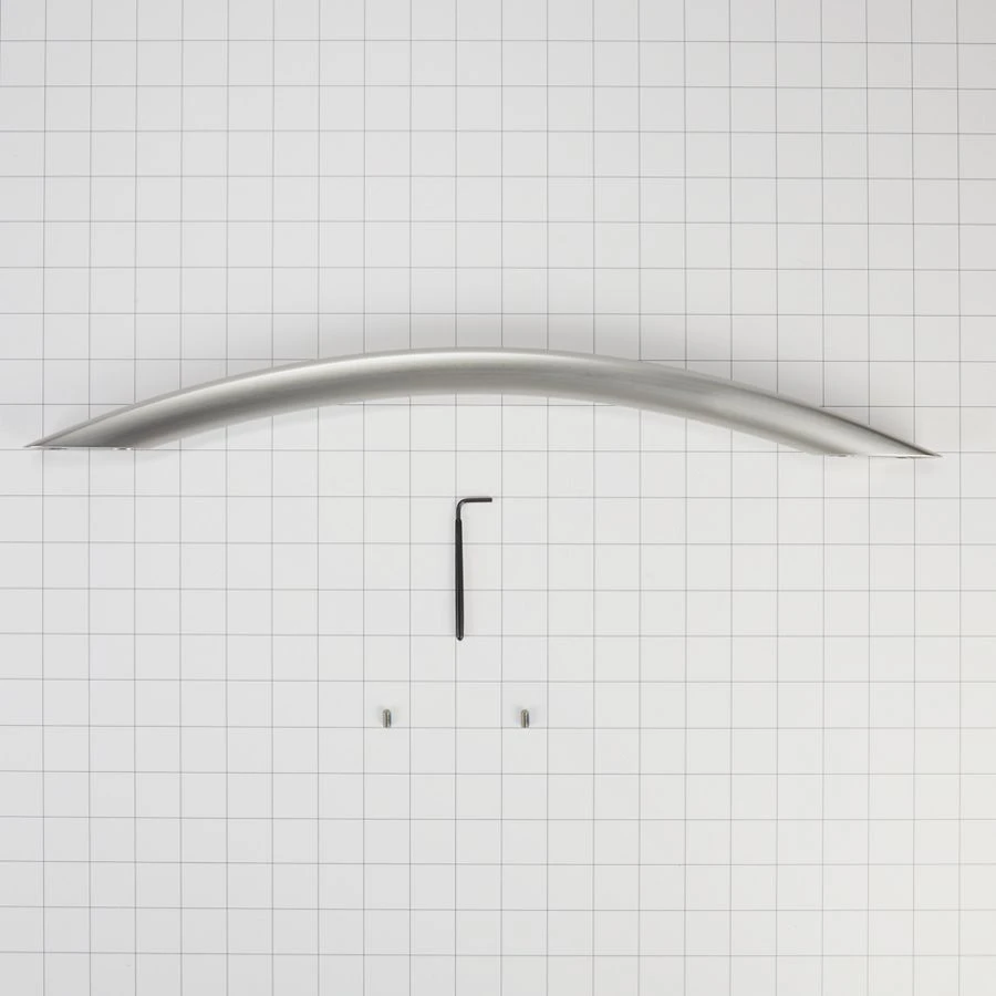Dishwasher Door Handle Assembly - Arch Ii, Stainless Steel Front Mount Design For Post September 2010 Models W10195738A