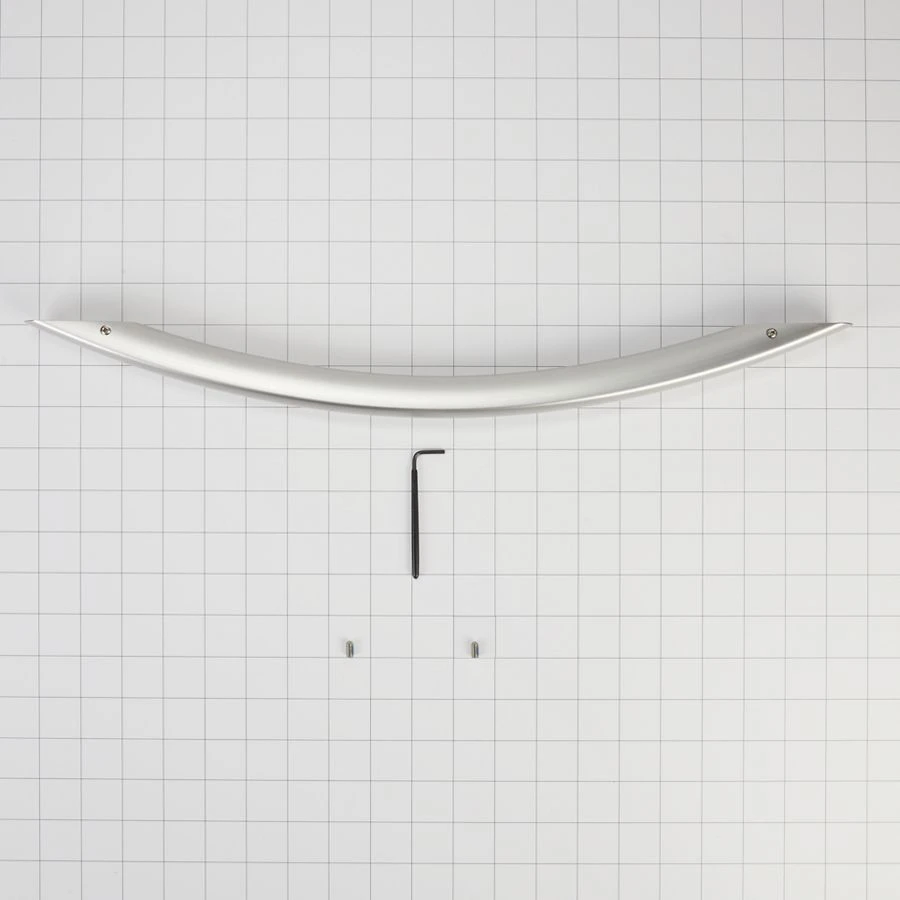 Dishwasher Door Handle Assembly - Arch Ii, Stainless Steel Front Mount Design For Post September 2010 Models W10195738A