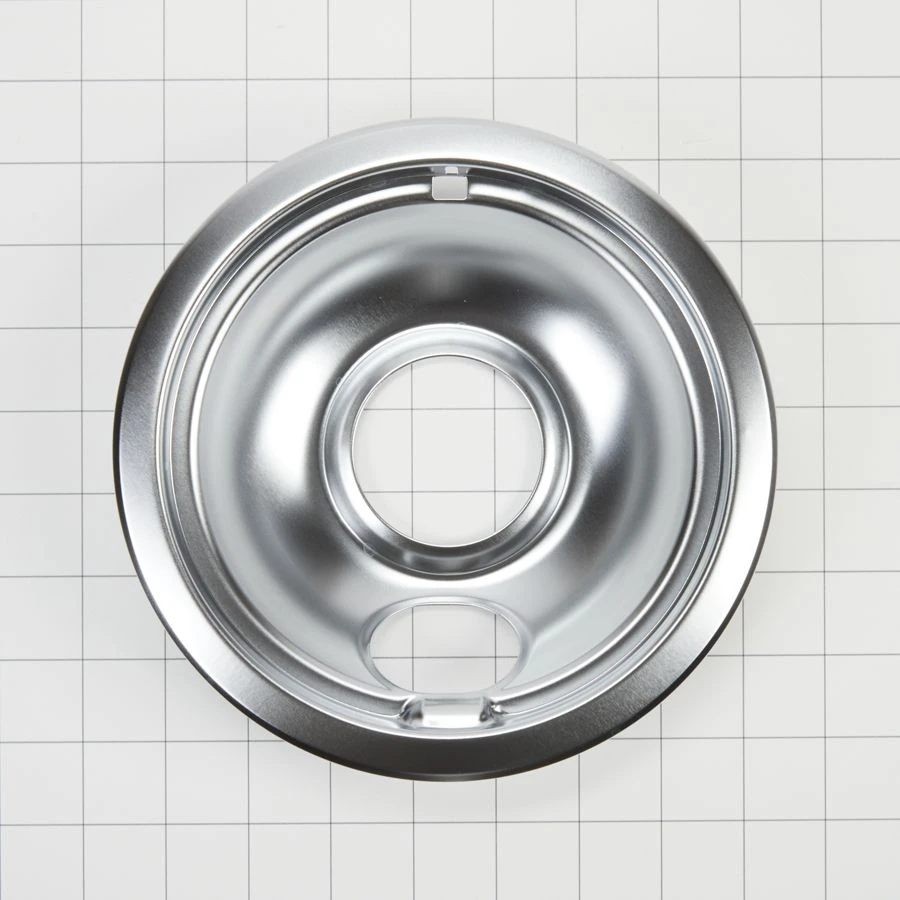 Range Electric/cooktop 6-in Round Drip Bowl (single-pack) - Chrome For Non-hinged, 2-wire Plug Cooking Elements W10196406RW