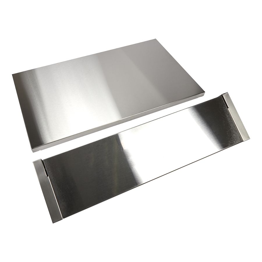 Stainless Steel Backsplash With Dual Position Shelf, Measures 36" W X 22" H - For 36" Range Or Cooktop W10225949