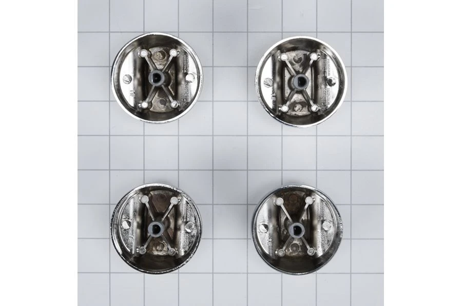 KitchenAid 30-IN Range Bladed, Stemless, Brushed Burner Knobs Kit (Set of 4) - Stainless Steel W10231702