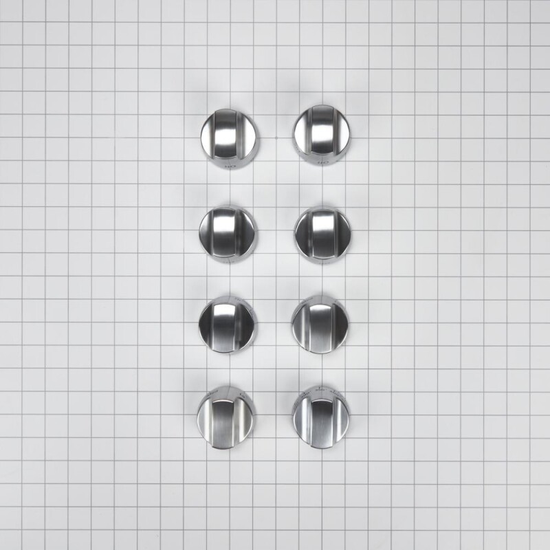 Cooktop Burner Control Knob Kit, Stainless Steel W10231704