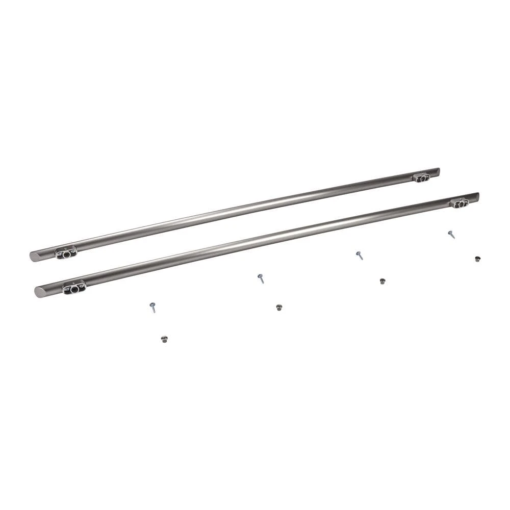 Refrigerator Euro-Style New Handle Kit for Side-by-Side, Non-Dispensing Models with Wood Panels - Stainless Steel W10250640