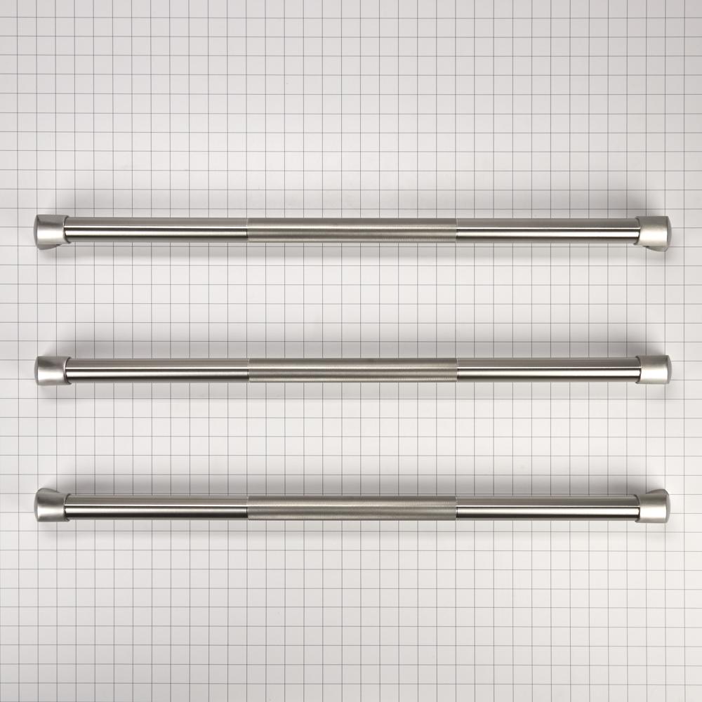 Refrigerator Euro-Style Handle Kit for FDBM, Non-Dispensing Models with Wood Panels - Stainless Steel W10250642