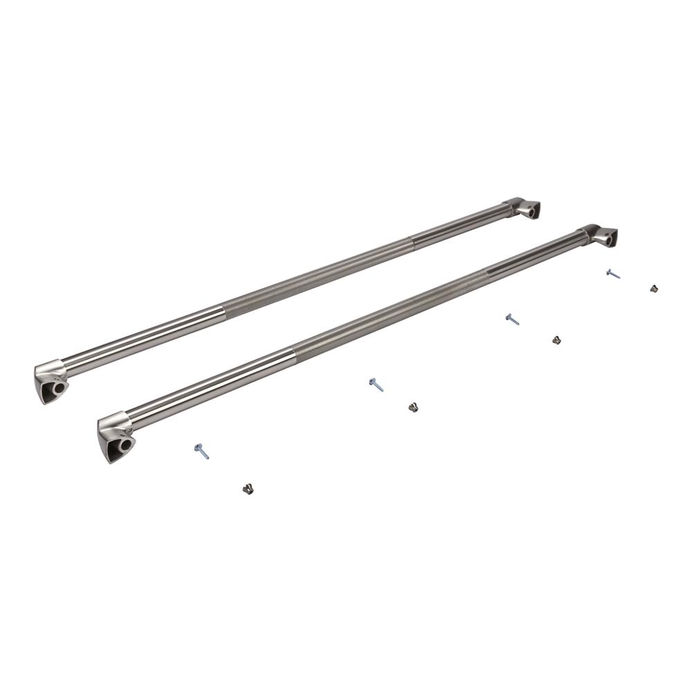 Refrigerator Pro-Style Handle Kit for Built-In, Non-Dispensing Side-by-Side Models with Wood Panels - Stainless Steel W10250643