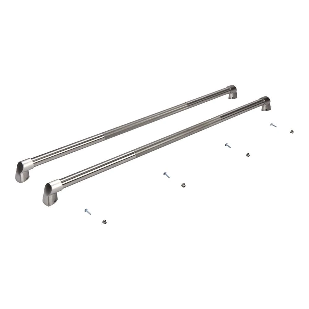 Refrigerator Pro-Style Handle Kit for Built-In, Non-Dispensing Side-by-Side Models with Wood Panels - Stainless Steel W10250643